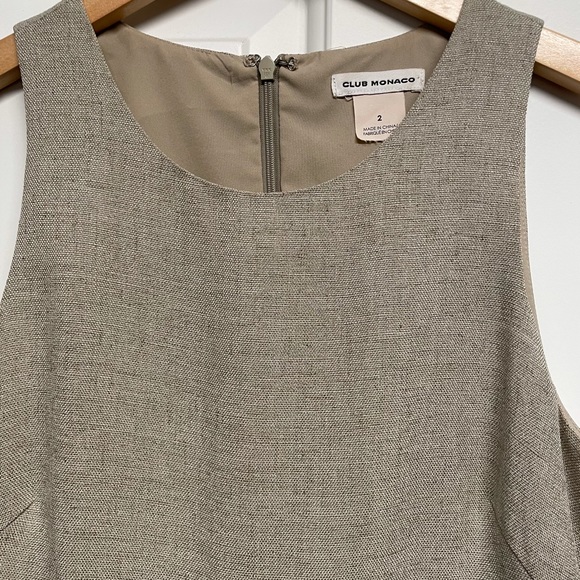 Club Monaco Linen Peplum Dress - Picture 2 of 3